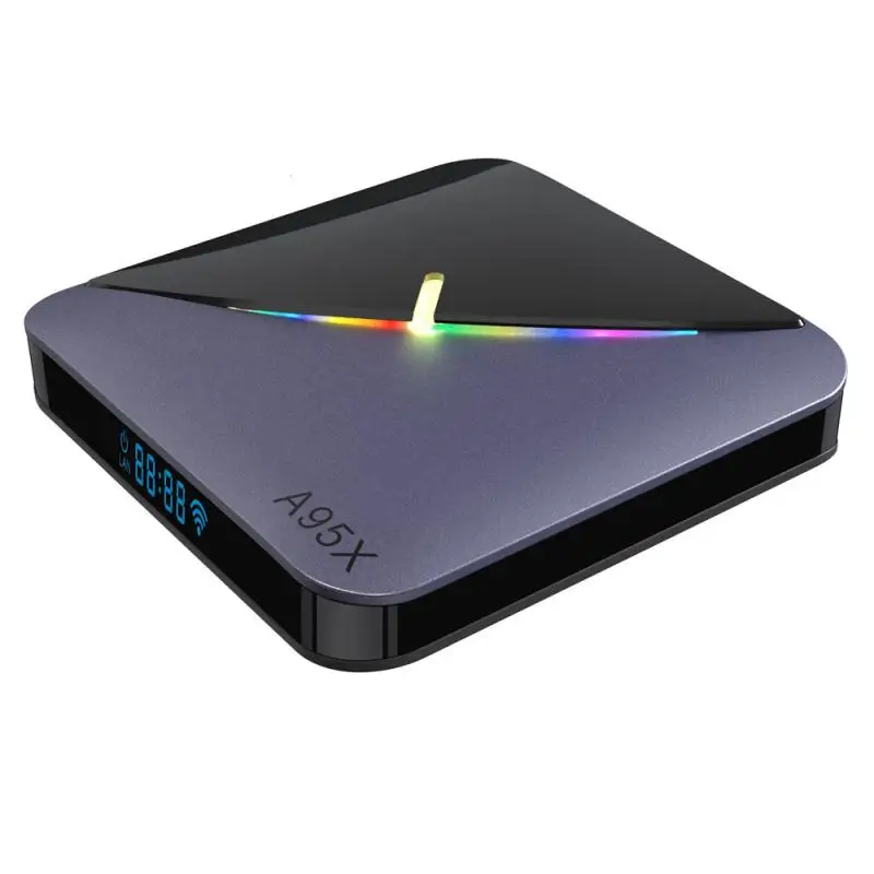 A95X F3 Smart tv Box Android 9,0 2GB 4K Wifi для Netflix телеприставка медиаплеер 2GB16GB Android 9 box HDMI интерфейс - Цвет: Синий