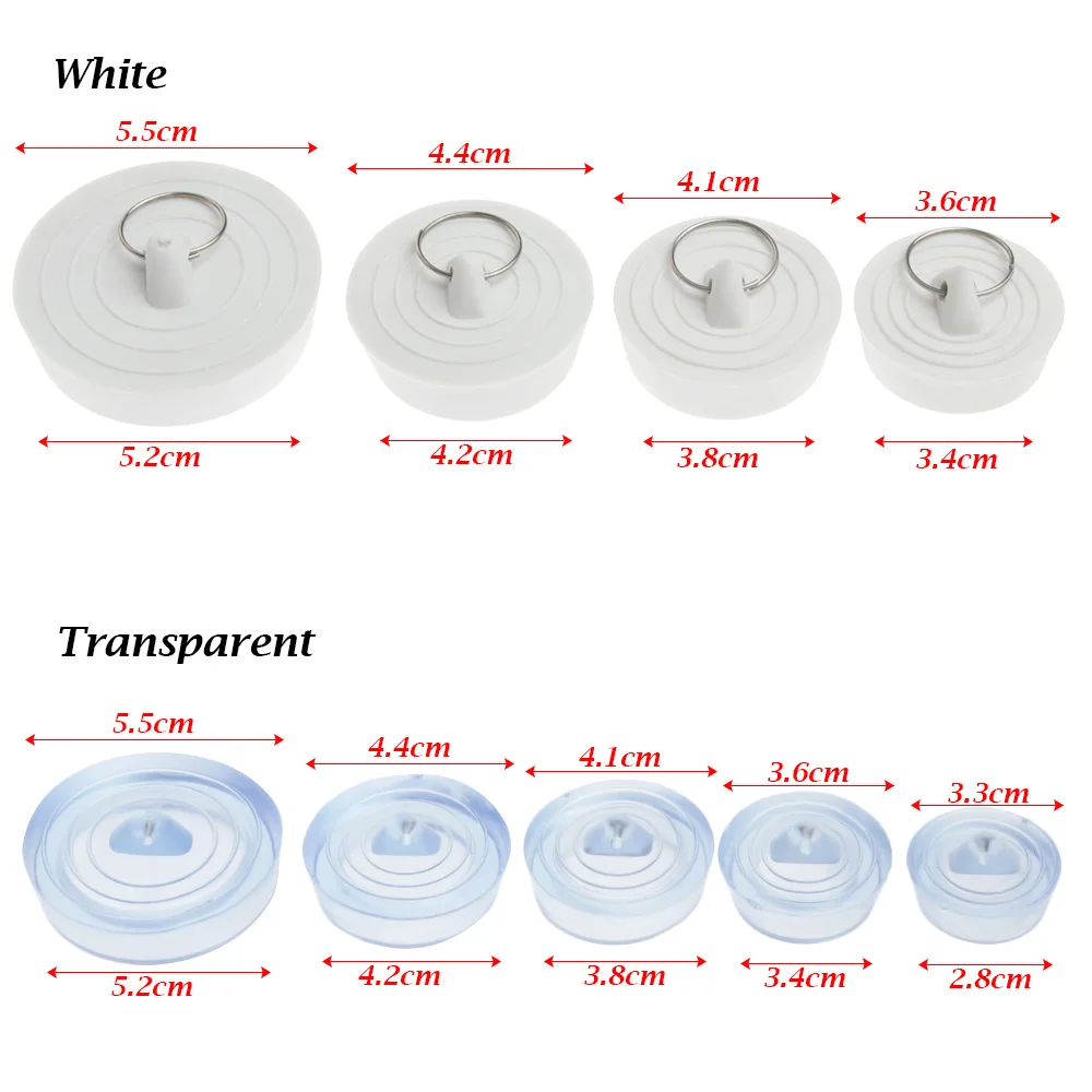 Silicone Bathroom Sink Plug Water Stopper for Laundry and Kitchen