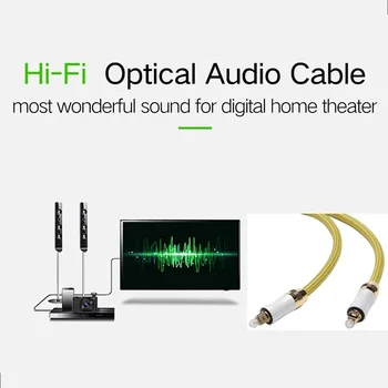 

Digital Audio Extension Wire Optical Audio Cable SPDIF Optical Fiber Square to Square Mouth For TV BOX Amplifier Cable 10m 20m
