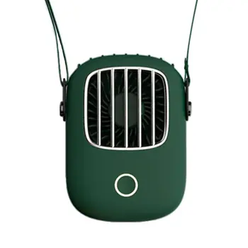 

Kids Mini Handheld Fan 3 Gears Adjustable Hanging Neck Cooling Fan USB Charging