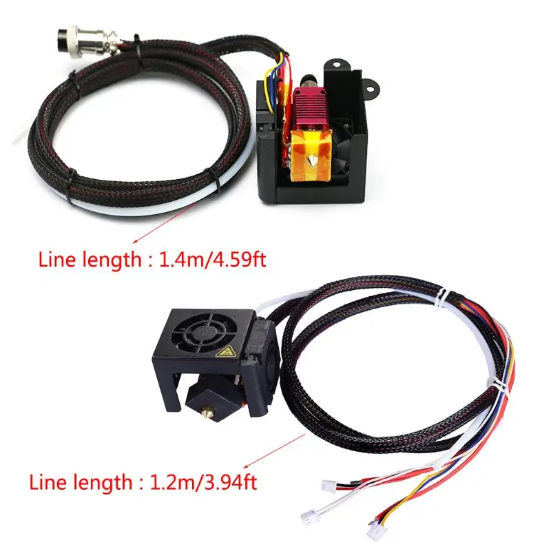 1 Набор 12/24V экструдер Hotend 3D-принтеры комплект с Чехлы для вентиляторов воздушный Вращательный соединитель насадки E65A