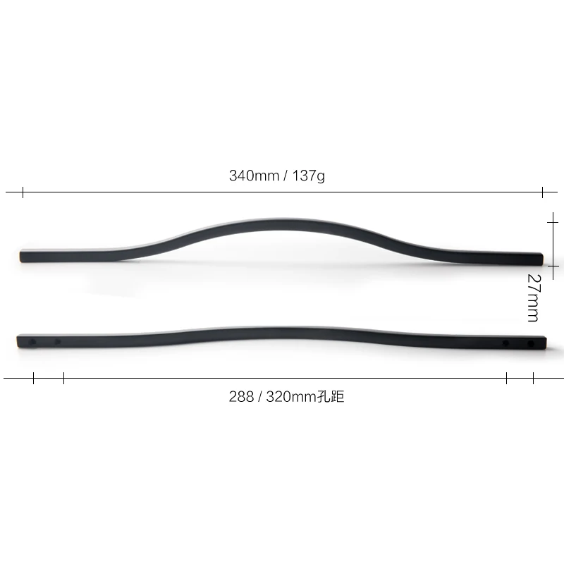 320mm-1pc Линия шаблон/ручка и ручки европейские золотые ручки выдвижной ящик ванная комната тянет кухонный шкаф дверная ручка - Цвет: 320mm-1pc