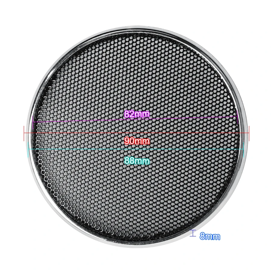 2 шт. 2-дюймовый Высокочастотный динамик сетчатая крышка стальная сетка круглый гриль Защитная крышка круг твитер корпус динамика Защитная крышка