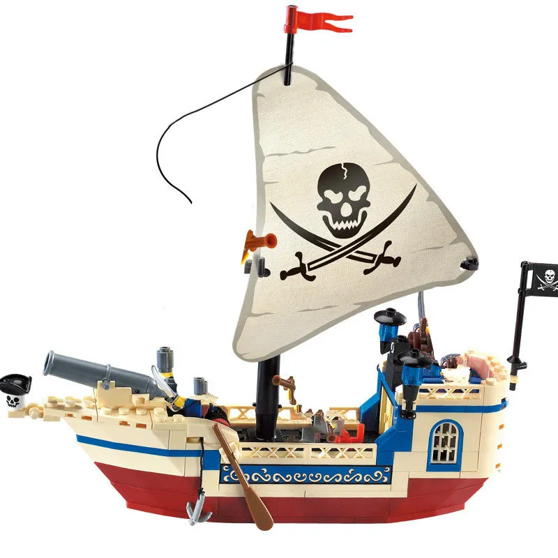 

188Pcs Pirates Of Caribbean Bricks Bounty Pirate Ship City LegoINGs Building Blocks Sets Educational Toys for Children