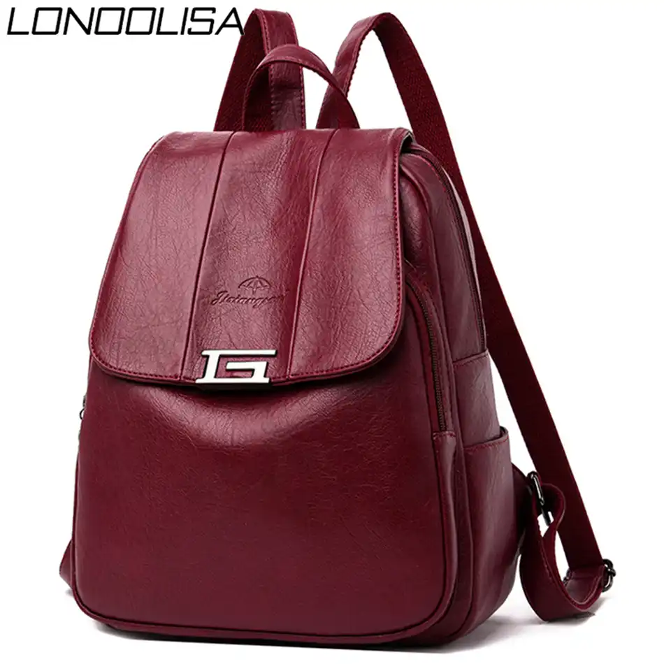 mochilas femeninas de cuero