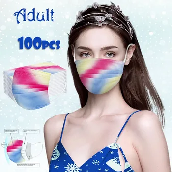 

Adult Face Mask Disposable 30/50/100pcs Breathable Face-mask Non-woven Fabric Masks face shield for adults mascherina masker