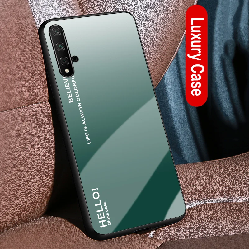 Чехол для huawei nova 5 t чехол градиентного цвета Авроры противоударный на заднюю