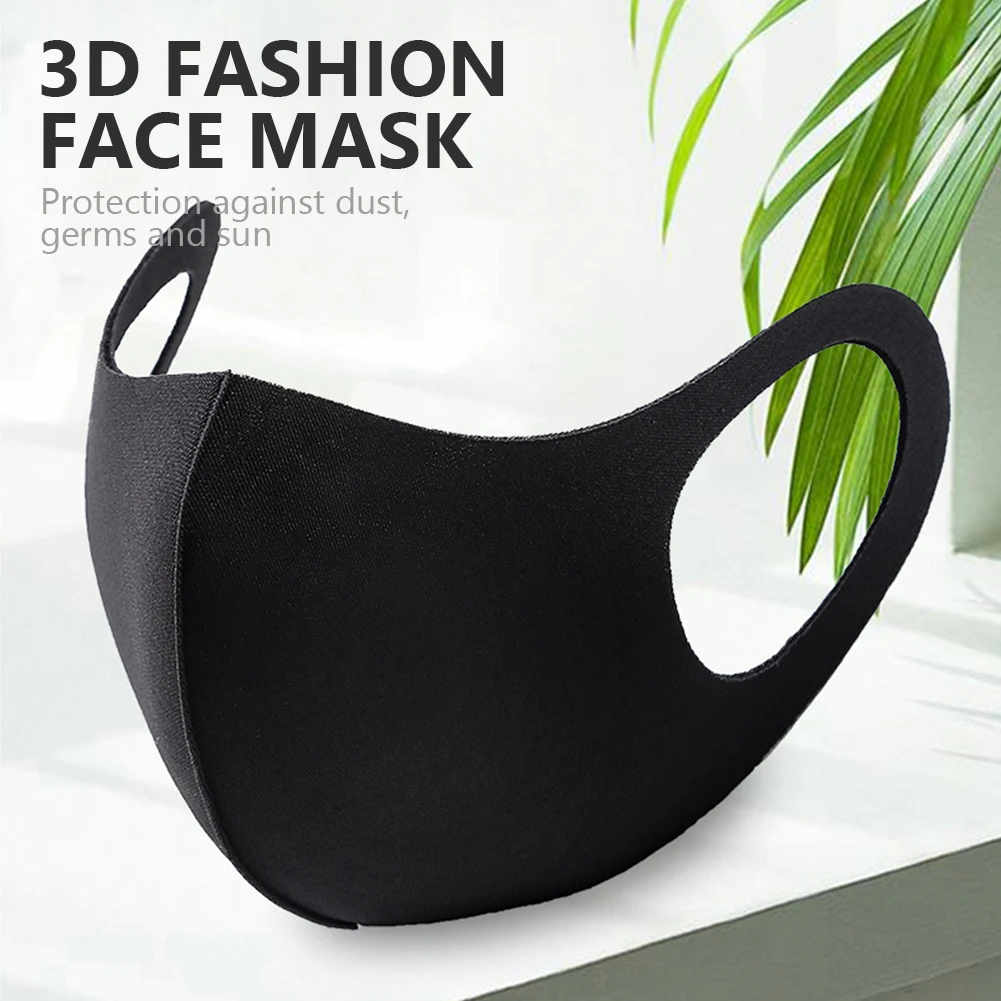 1 Piece Black Gray Pink Face Mouth Mask Unisex Dust-proof Cotton Mascarillas Reusable Anti Fog Dust Haze Mouth Cover Washable