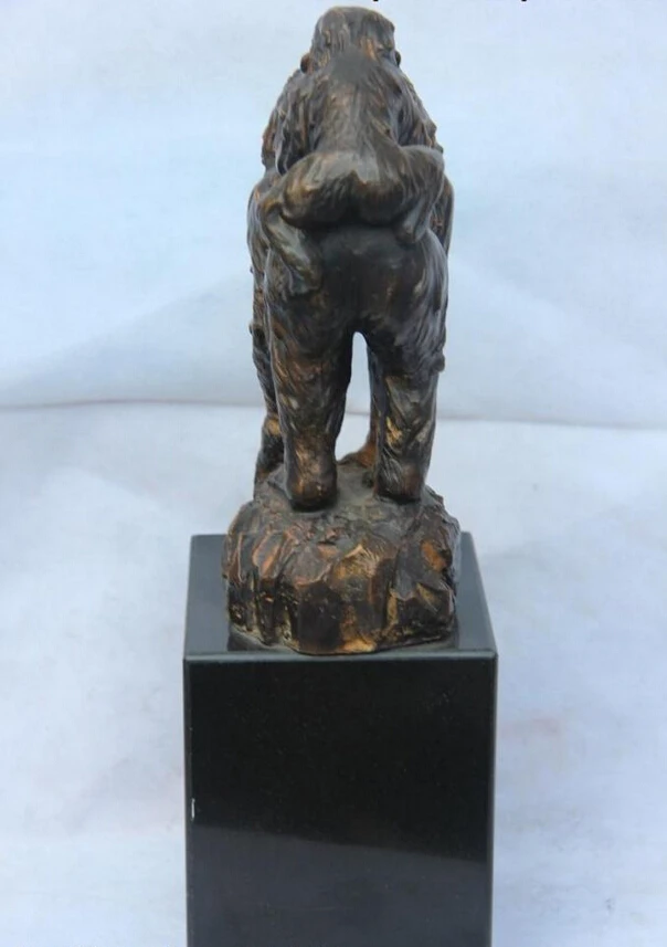voge gem S1280 China Bronze Copper Carved Animal Monkey mother and son orangutan gorilla Statue D0318