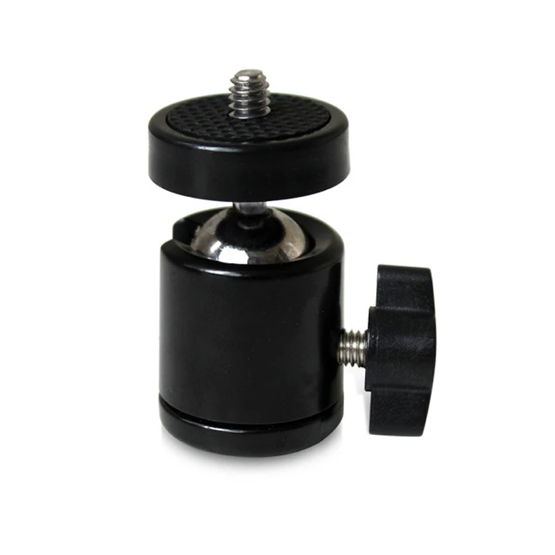 1/4&quot Screw Tripod Ball Head DSLR Camera Camcorder DV 360 Rotating Swivel Mini Ballhead LED Light Flash Bracket Black | Электроника