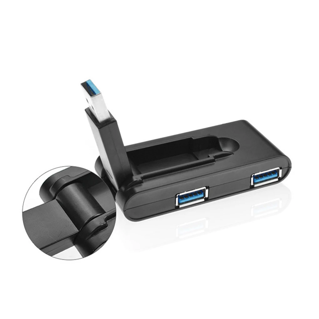 4 порта USB hub-разветвитель портативный складной USB 3,0 высокоскоростной адаптер 1-drag-4