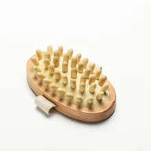 Ручная деревянная щетка для тела Массажер для уменьшения целлюлита снимает напряженные мышцы массаж релаксации
