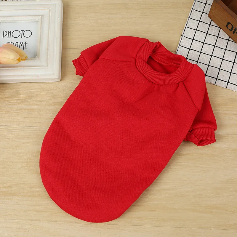 Pet Shirt Pet Winter Solid Color Dog Costumes Pet Dog Cat Clothes Vest Shirt Pet dog cat out warm home clothes sweaters
