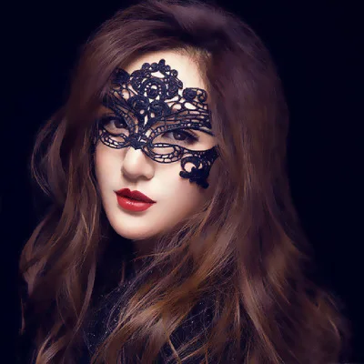 1 шт Черная Женская Сексуальная кружевная маска на глаза Вечерние Маски для венецианские костюмы для маскарада и Хэллоуина Карнавальная маска для анонима