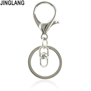 

JINGLANG High Quality Metal Keyring Keychain Chain Hipster Key Wallet Belt Ring Jewelry 30 Psc