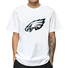 Маунтшарп Мужская футболка новая уличная летняя Harajuku принт fpr PHILADELPHIA EAGLES Homme белая футболка модная мужская одежда