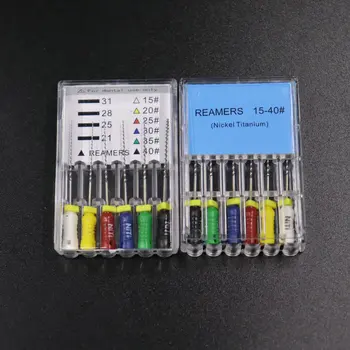 

1Pack 25mm Dental NITI Reamers 15-40# Nickel Titanium Softer and Flexible Endodontic Access Hand Files R Files for Dentist