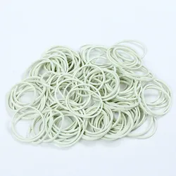 25*1.4mm White Rubber Band Office Rubber Ring Rubber Bands Elastic Hair Band Loop Stationery Holder School Office Supplies