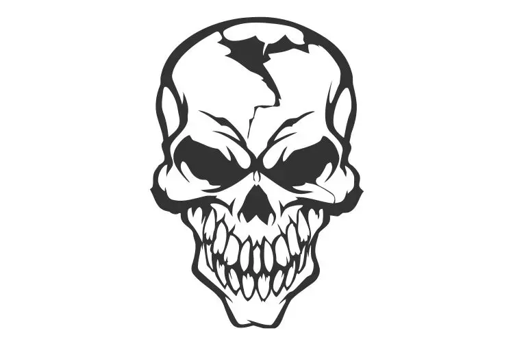 Есть отверстие в череп виниловые автомобильные наклейки для автомобиля багажник