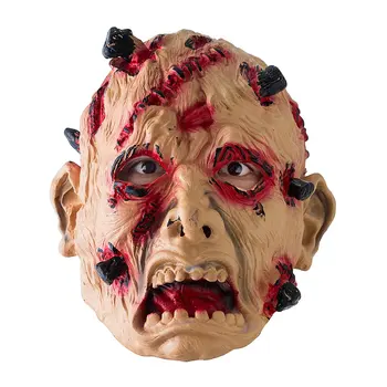 

Zz0129 Halloween Scars Red Grimace Mask Disgusting Horror Dress Up Funny Props Silicone Latex Ghost Festival Props
