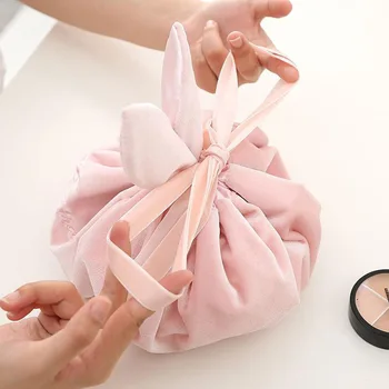 

Lazy Makeup Bag GIRL'S Heart Mass Portable Drawstring