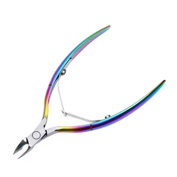 

Rainbow Color Nail Cuticle Nipper Dead Skin Remover Clipper Scissor Plier Manicure Nail Art Tool