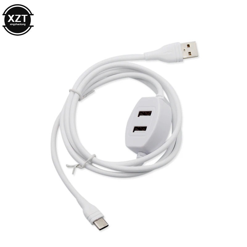 3 в 1 USB кабель type C зарядное устройство кабель для передачи данных с 2 usb-разъемами для Samsung huawei Iphone зарядный кабель Usb зарядное устройство 2.5A шнур