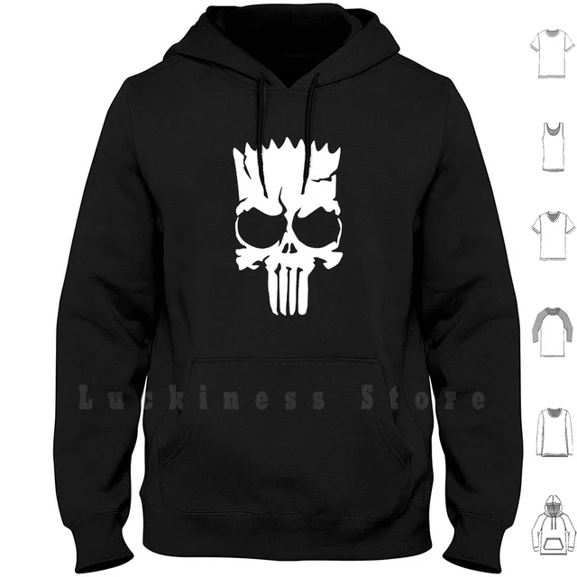 Punisher Hoodies Long Sleeve Punisher Hero Heroes Villains Villain Skull  Black Rock Tattoo Skulls Skullart Halloween - Hoodies & Sweatshirts -  AliExpress
