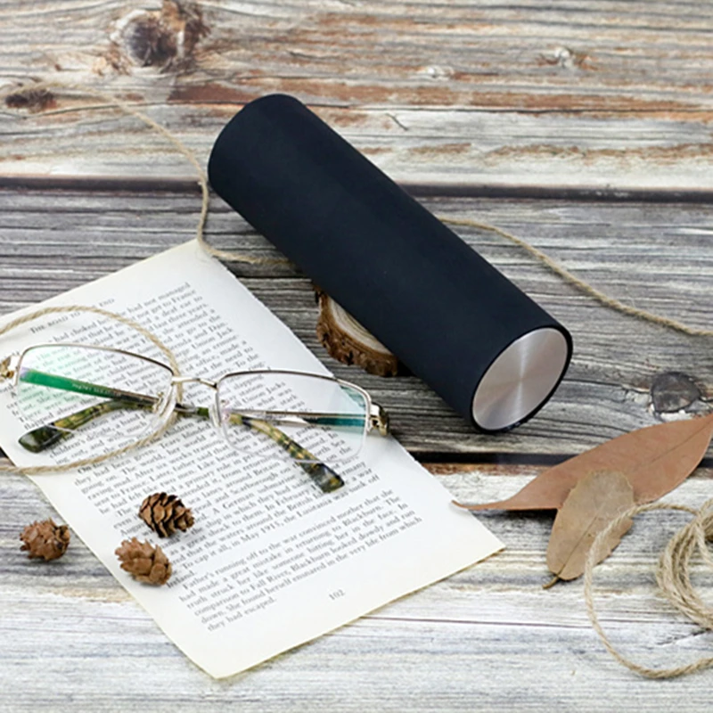 

2019 Fashion Cylinder Glasses Box Protective Case Women Men Portable Sunglasses Case Optical Reading Eyeglasses Box Accessories