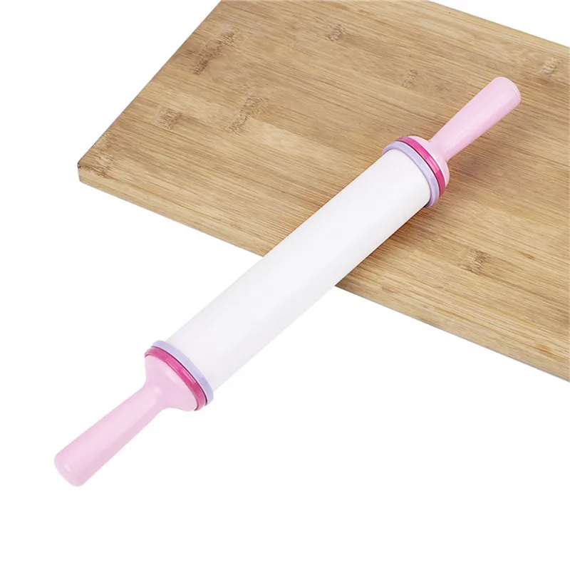 

36/50cm Non-stick Pink Roller Rolling Pins Plastic Cookies Embossing Pastry Tools Kitchen Pizza Fondant Cake Baking Accessories