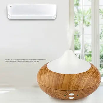

USB Ultrasonic Air Humidifier Oil Aroma Diffuser Purifier Steam Mist 7 Color Changing LED Lights for Home R9CD