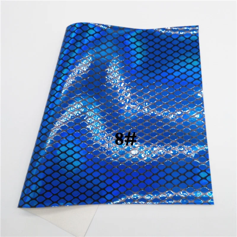 Glitterwishcome 30x134 см мини-рулон Переливающаяся искусственная кожа ткань, синтетическая кожа, змеиная искусственная кожа листы для бантов, GM403 - Цвет: 8