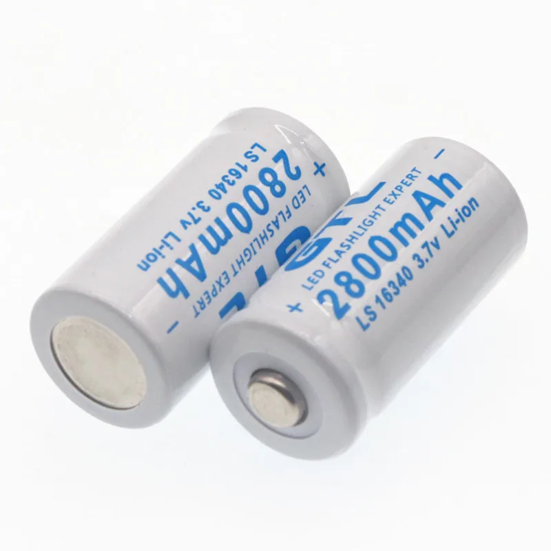 3,7 V 2800mAh литий-ионный 16340 аккумулятор CR123A аккумуляторные батареи 3,7 V CR123 для лазерной ручки светодиодный фонарик