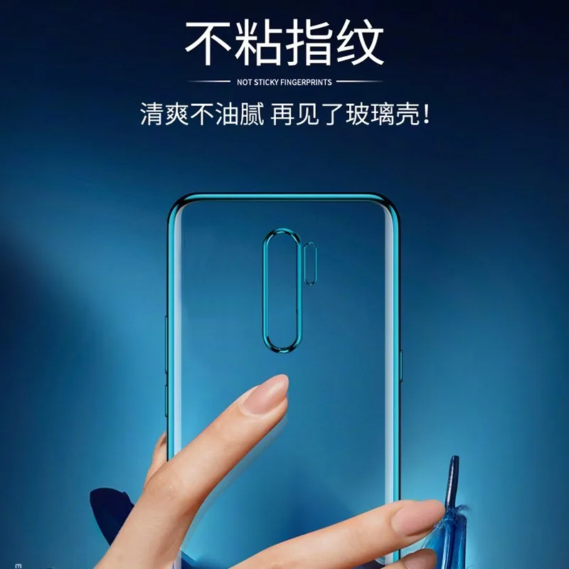 Чехол для OPPO Reno Ace, роскошный чехол из ТПУ с лазерным покрытием для Realme X2 Pro X2Pro, мягкий прозрачный Силиконовый противоударный чехол