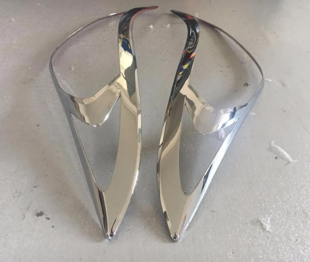 front headlight cover trim for hyundai elantra avante 2012 2013 2014 2015 car accessories abs chrome 2pcs per set