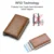 DIENQI Carbon Fiber Card Holder Кошельки Мужские Брендовые Rfid Black Magic Trifold Leather Slim Mini Wallet Small Money Bag Мужские кошельки