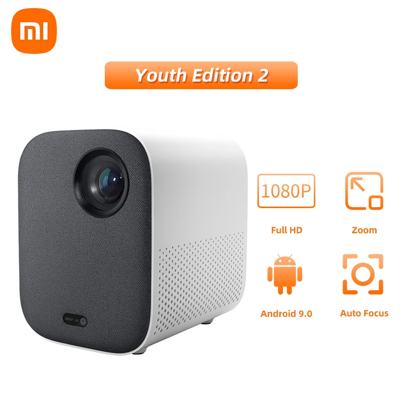 Xiaomi – Mini projecteur Compact intelligent Mi Youth Edition 2, Full HD,  1080P, Android, Wifi, Home cinéma, avec Zoom | AliExpress