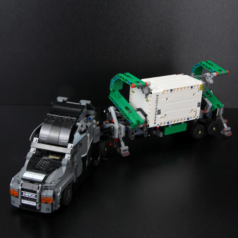 Конструктор lepinblocks Technic, 703940, 1202 шт., набор "большой грузовик", строительные блоки, совместимые с городским 42078, автомобильные кирпичи, детские игрушки для друзей