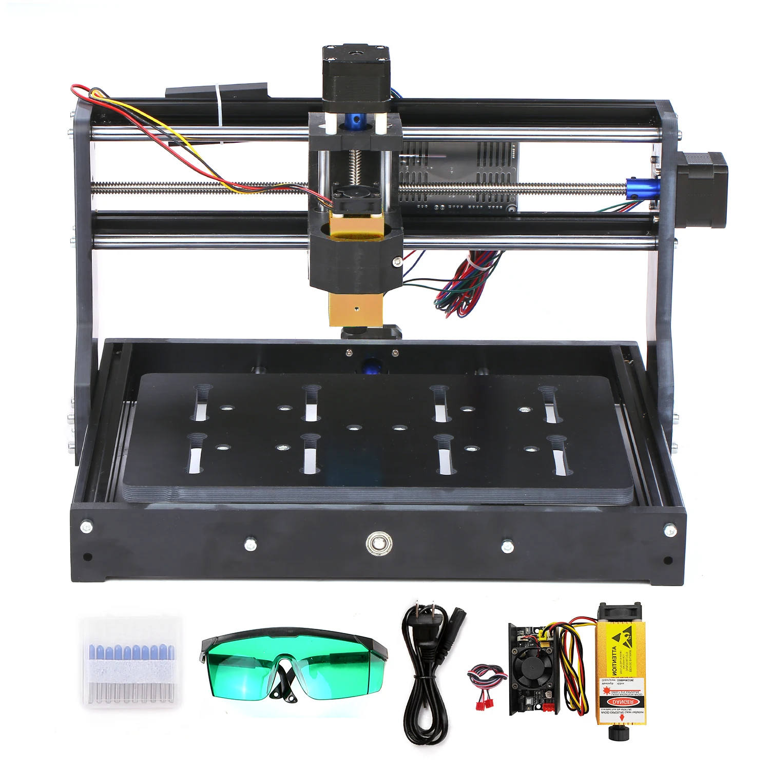 KKMOON CNC3020 Мини DIY ЧПУ лазерный гравер маршрутизатор комплект фрезерный гравировальный станок GRBL контроль с 300x200x45 мм рабочая зона