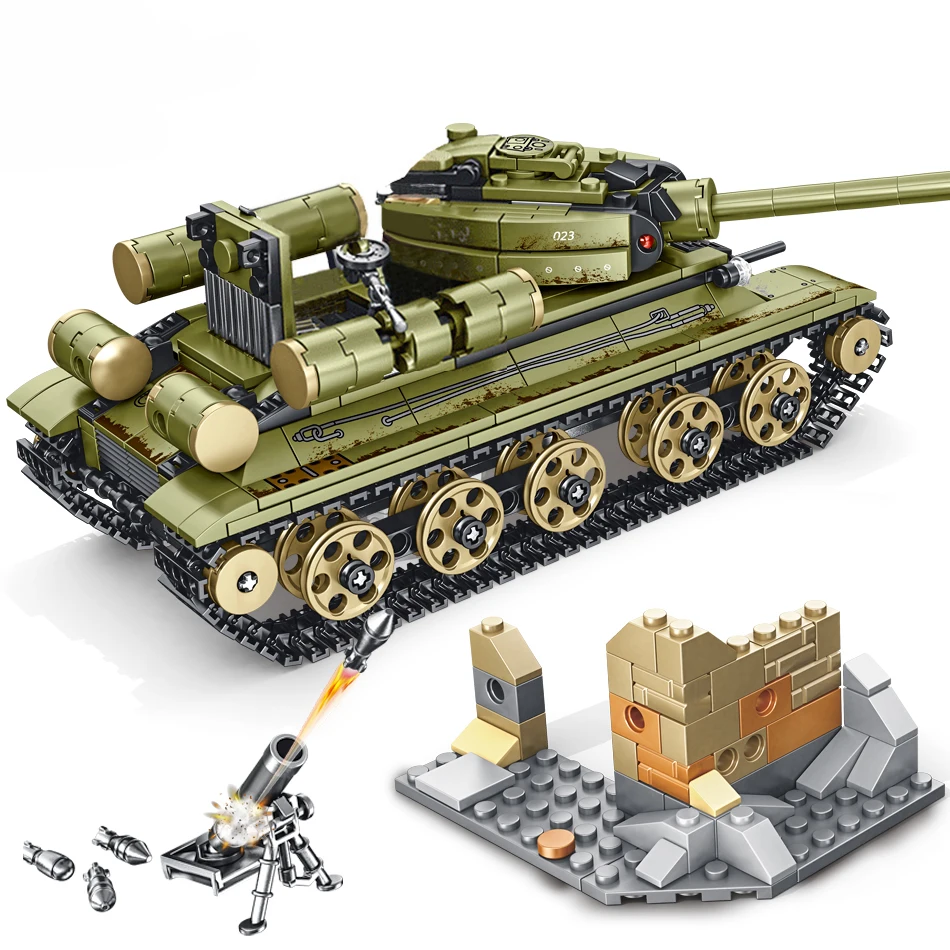SEMBO BLOCK 683 шт. WW2 серия танков строительные блоки из серии svit совместимые модели