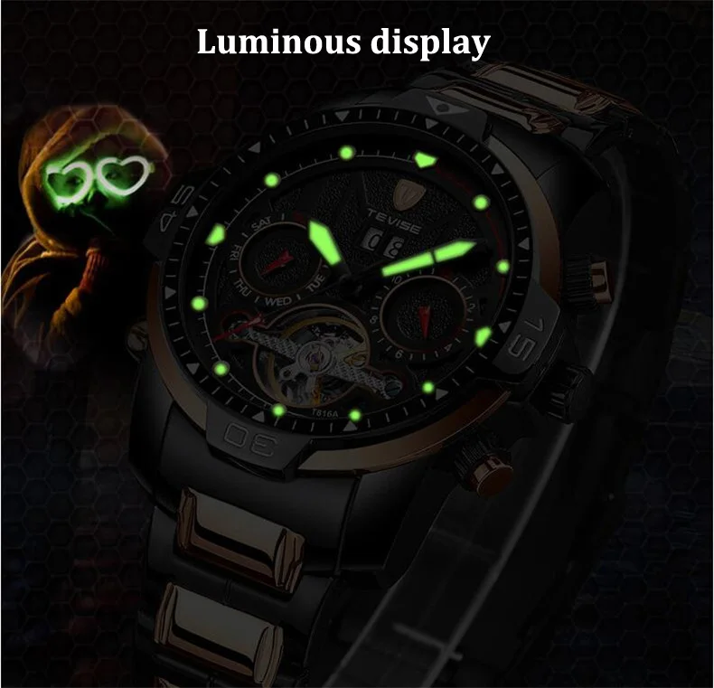 Tourbillon Мужские s часы лучший бренд класса люкс автоматические механические часы для мужчин полный стальной Бизнес водонепроницаемые спортивные часы Relogio
