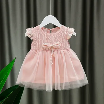 

Fashion princess baby Girl Dress 2020 summer New Lace Baby Dresses 0-2year girls Birthday Dress Baby Summer Clothes