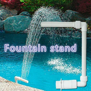 

Swimming Pool Fountain Stand Waterfall Fountain Set PVC Fountain Tube Nozzle Head Kit Pool Accessories For Water Pools Spa Decor