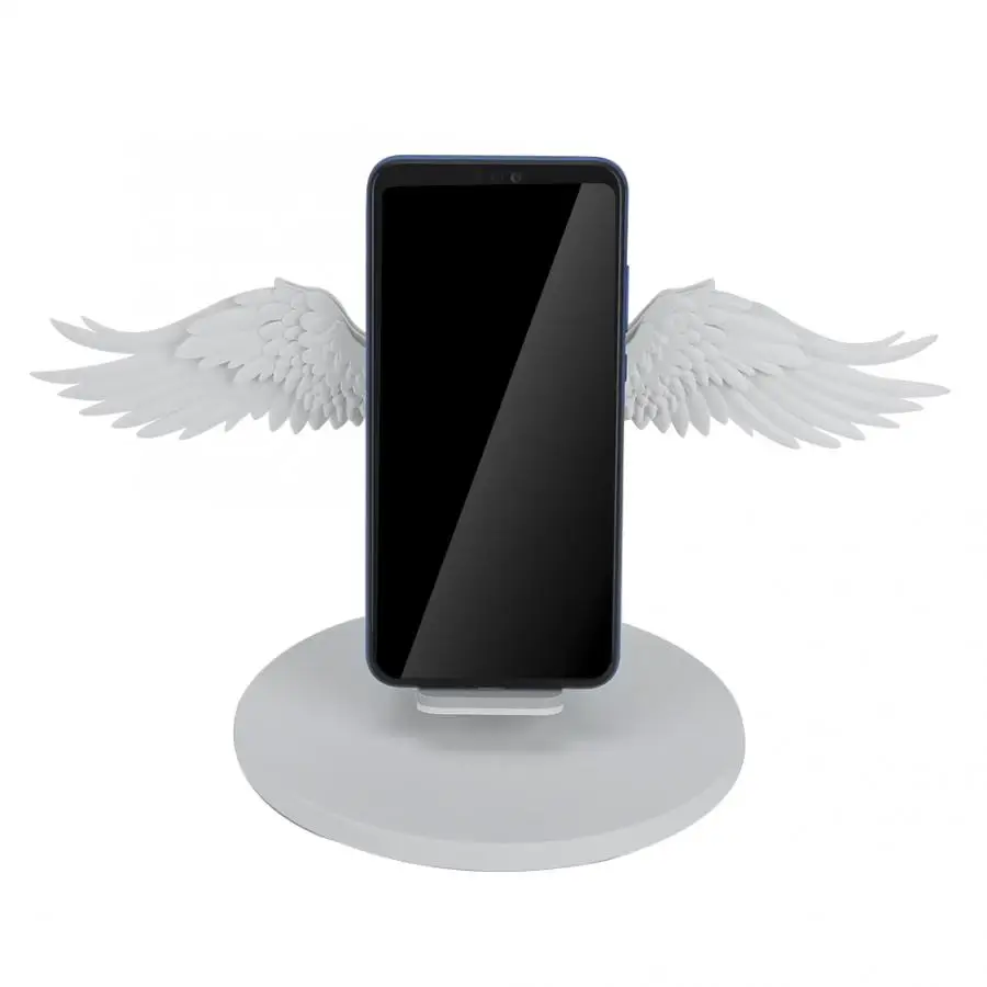 Беспроводная подставка для зарядного устройства Angel Wing-style usb type-C для автомобиля домашняя зарядка для автомобиля держатель легко найти телефон в темноте автомобильное зарядное устройство