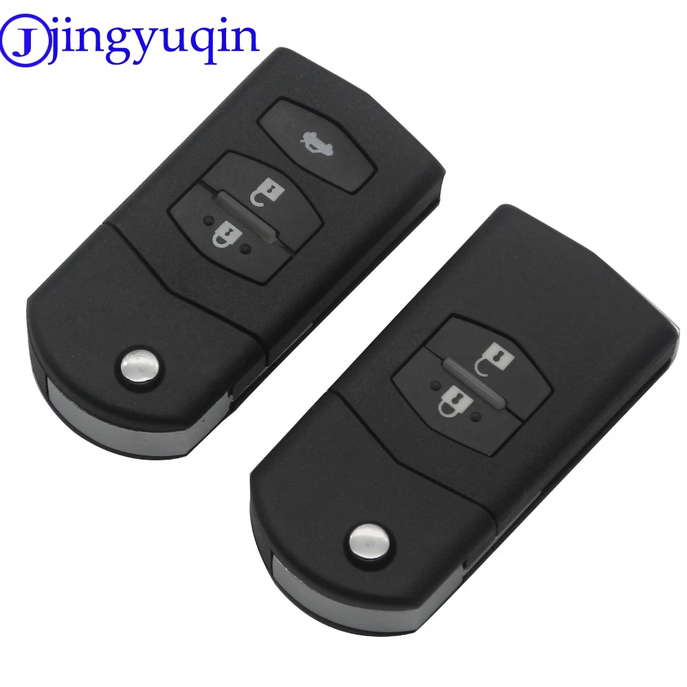 Jingyuqin 2/3 кнопочный корпус дистанционного ключа автомобиля для mazda 3 5 6 Чехол-брелок
