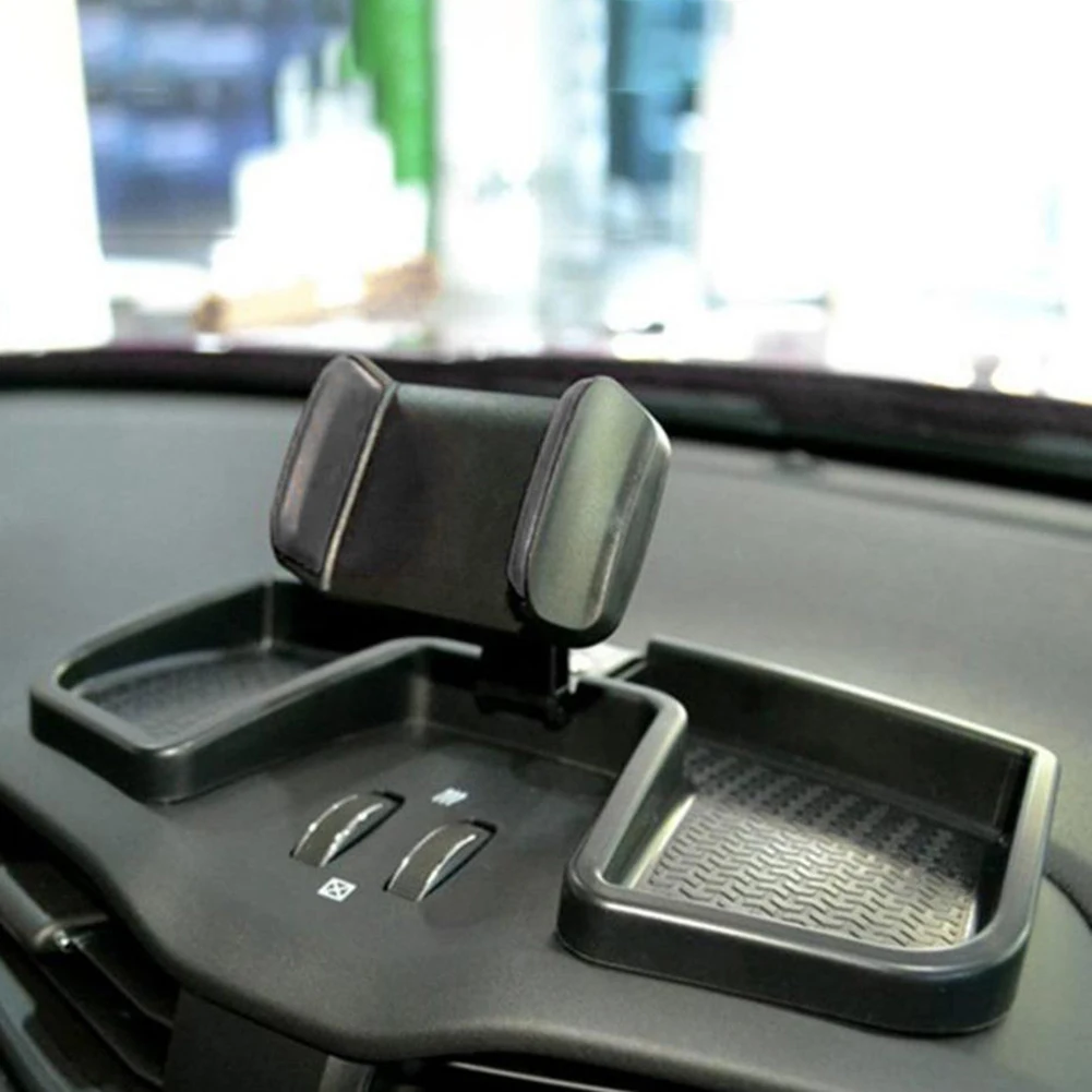 Автомобильный держатель для телефона с поворотом на 360 ° с ящиком для хранения из АБС-пластика, gps-держатель, автомобильная Мобильная подставка для автомобильных аксессуаров, Прямая поставка