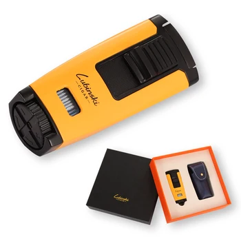 

LUBINSKI Butane Lighter 1 Torch Jet Flame Cigar Lighter Windproof Portable Pocket Cigarette Lighters