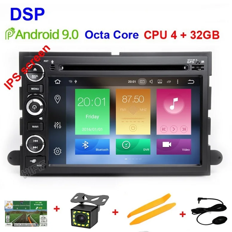 Octa Core 4G 32G DSP Android 9,0 автомобильный dvd-плеер для Ford F150 F350 F450 F550 F250 Fusion Expedition Mustang Explorer Edge2GB ram BT Wifi стереоплеер - Цвет: Octa Core 4G 32G DSP