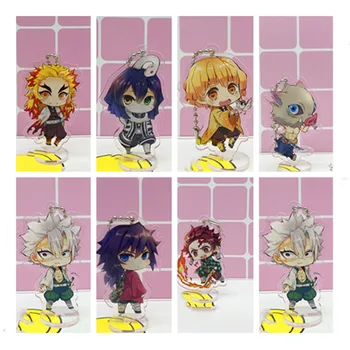 

10pcs/lot Anime Demon Slayer: Kimetsu no Yaiba Necklace Two-sided Pendant Necklace Cosplay Acrylic Necklace Men Women Jewelry
