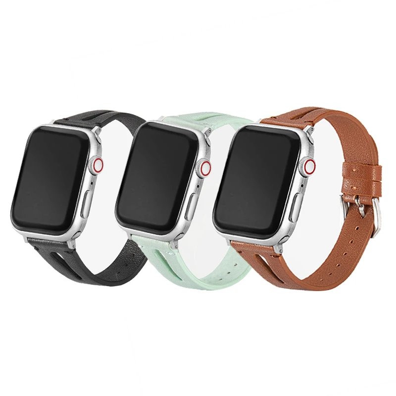 

For Apple watch Band Leather 40mm 44mm bracelet belt genuine leather strap for watch band 38mm 42mm for iwatch series 5/4/3/2/1